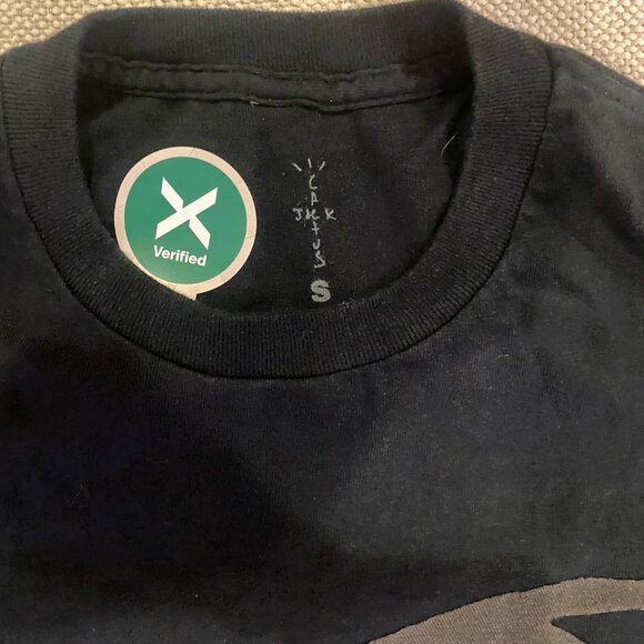 Travis Scott Cactus Jack For Fragment Create T-shirt Washed Black - Picture 4 of 5